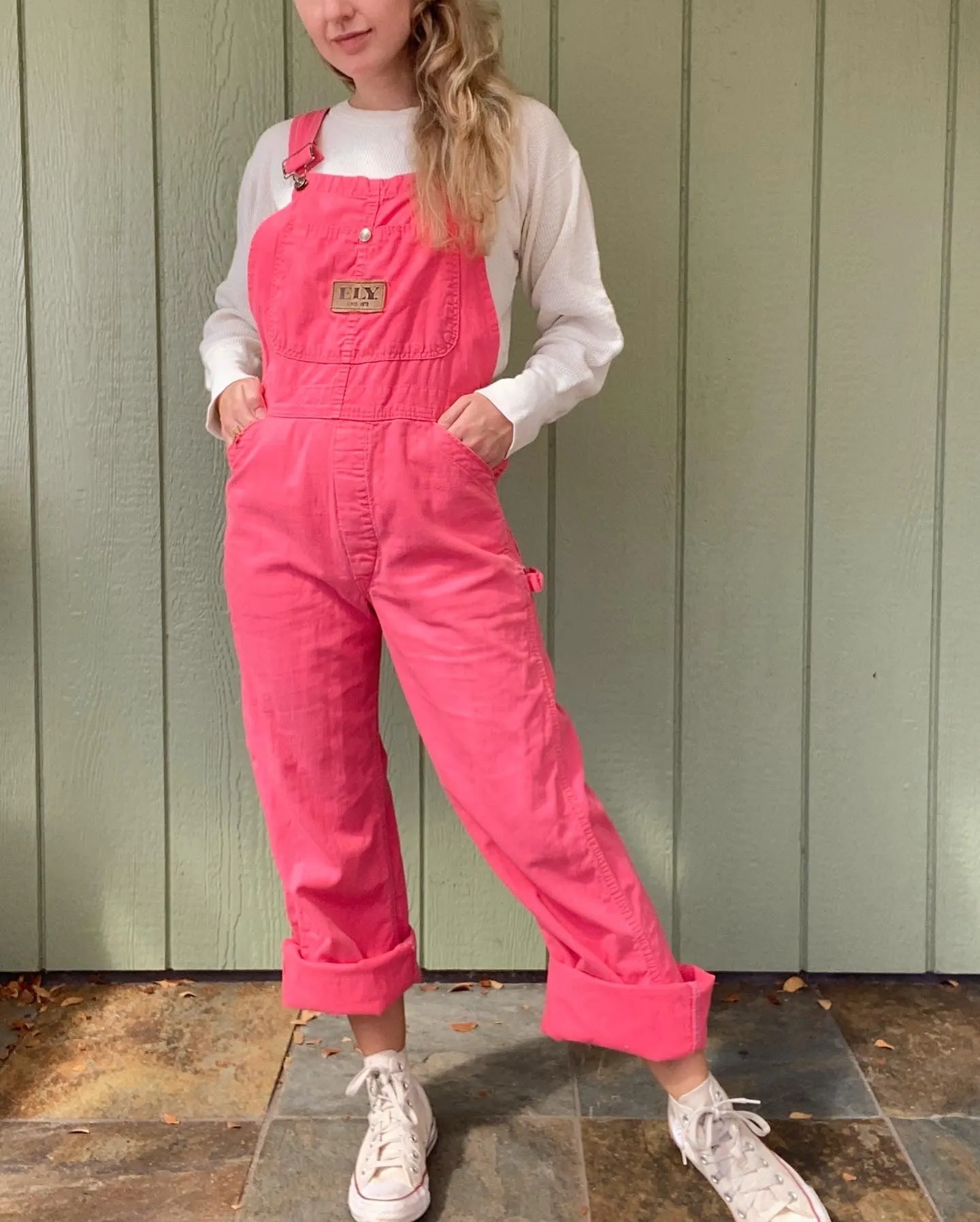 1960s Pink Ely Overalls