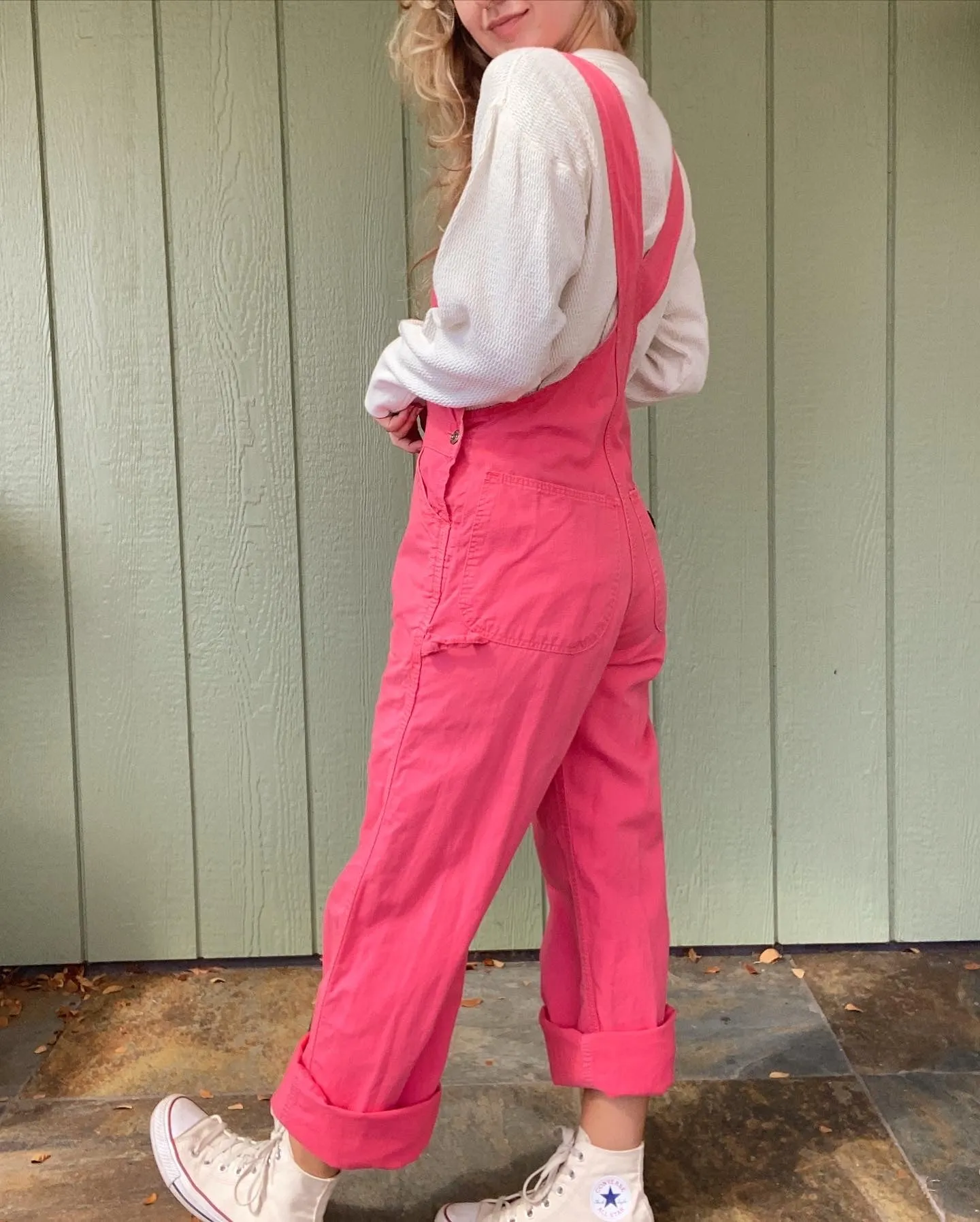 1960s Pink Ely Overalls