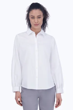 Audrey No Iron Solid Sateen Shirt