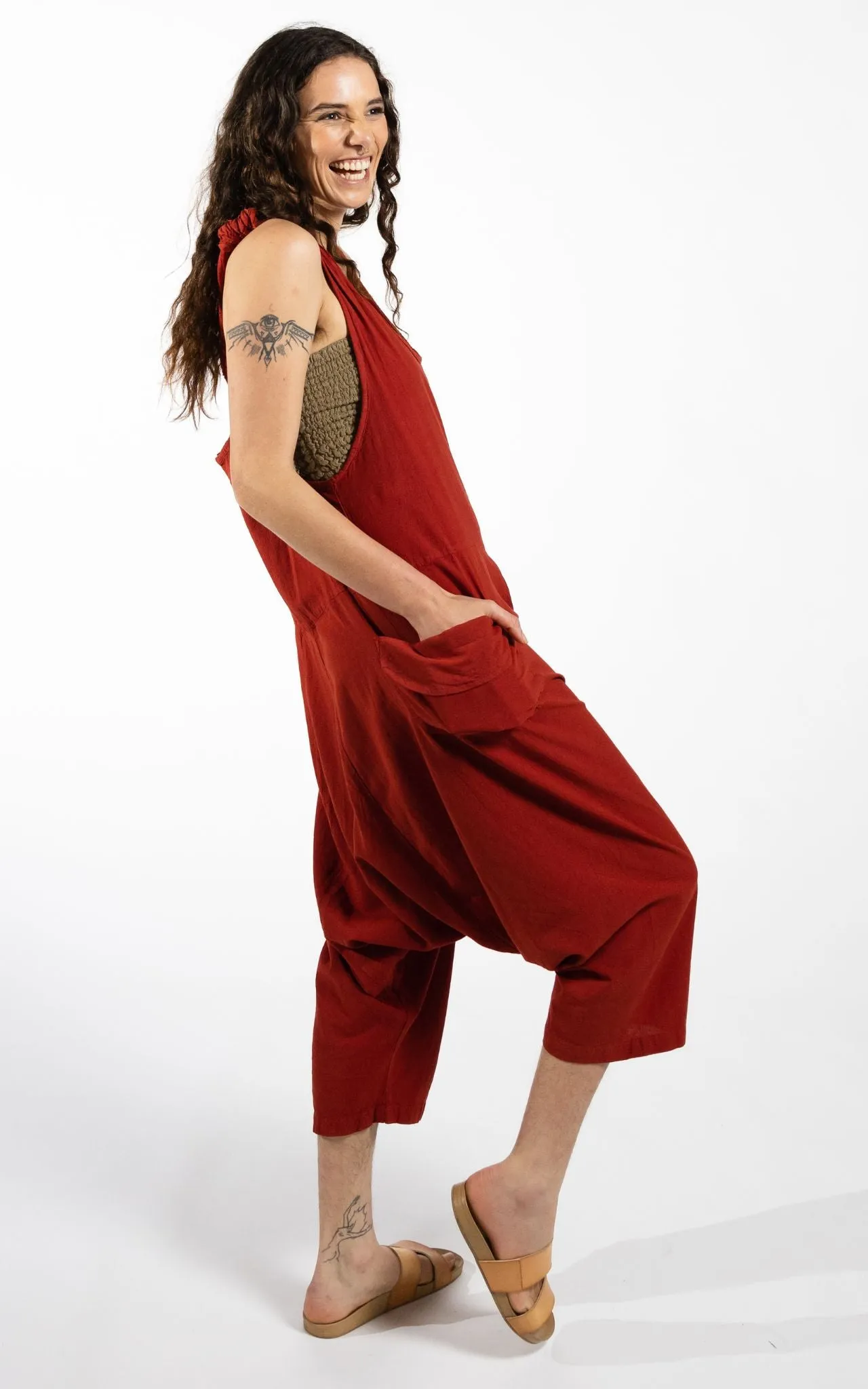 Bahini Overalls - Red