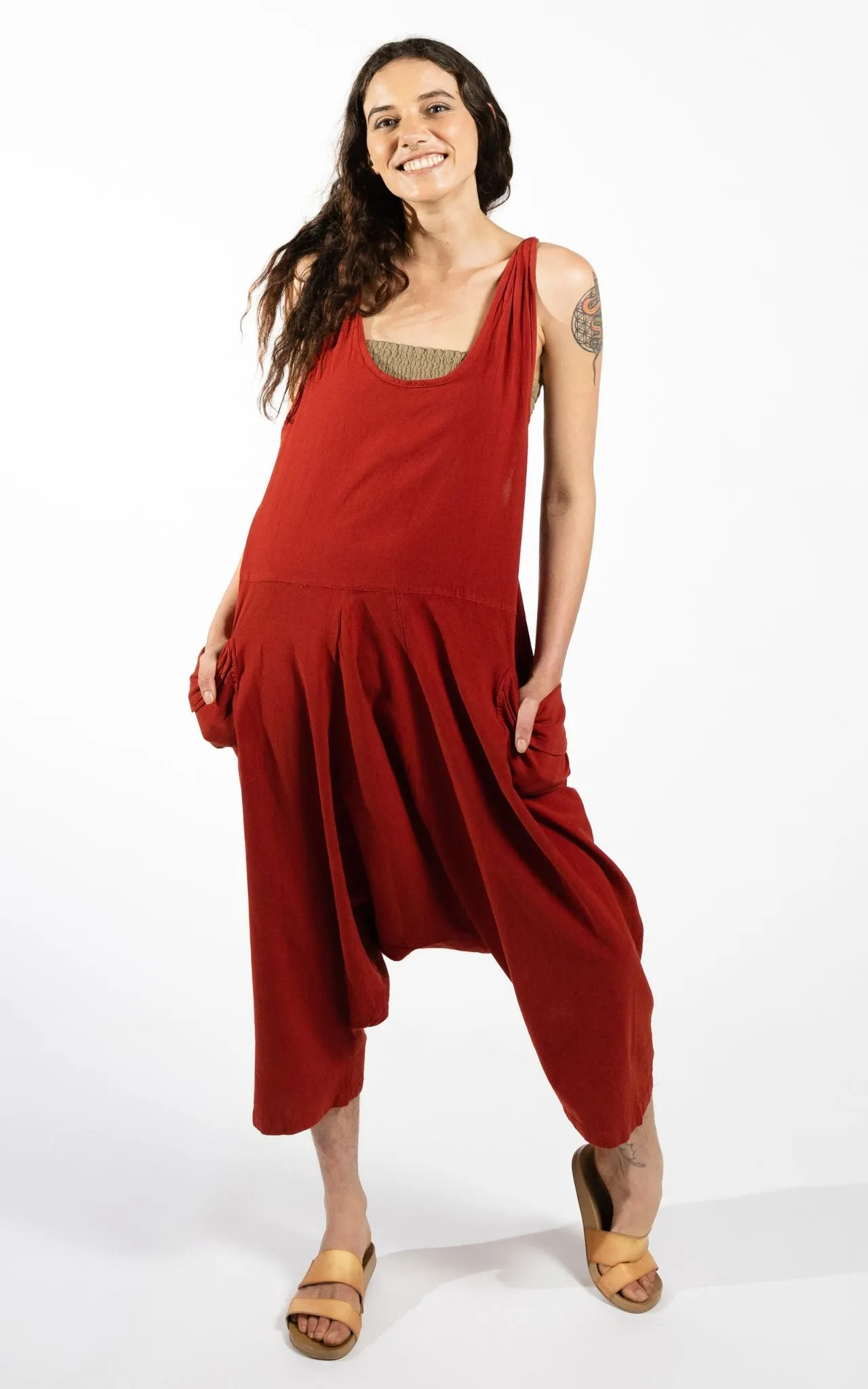 Bahini Overalls - Red