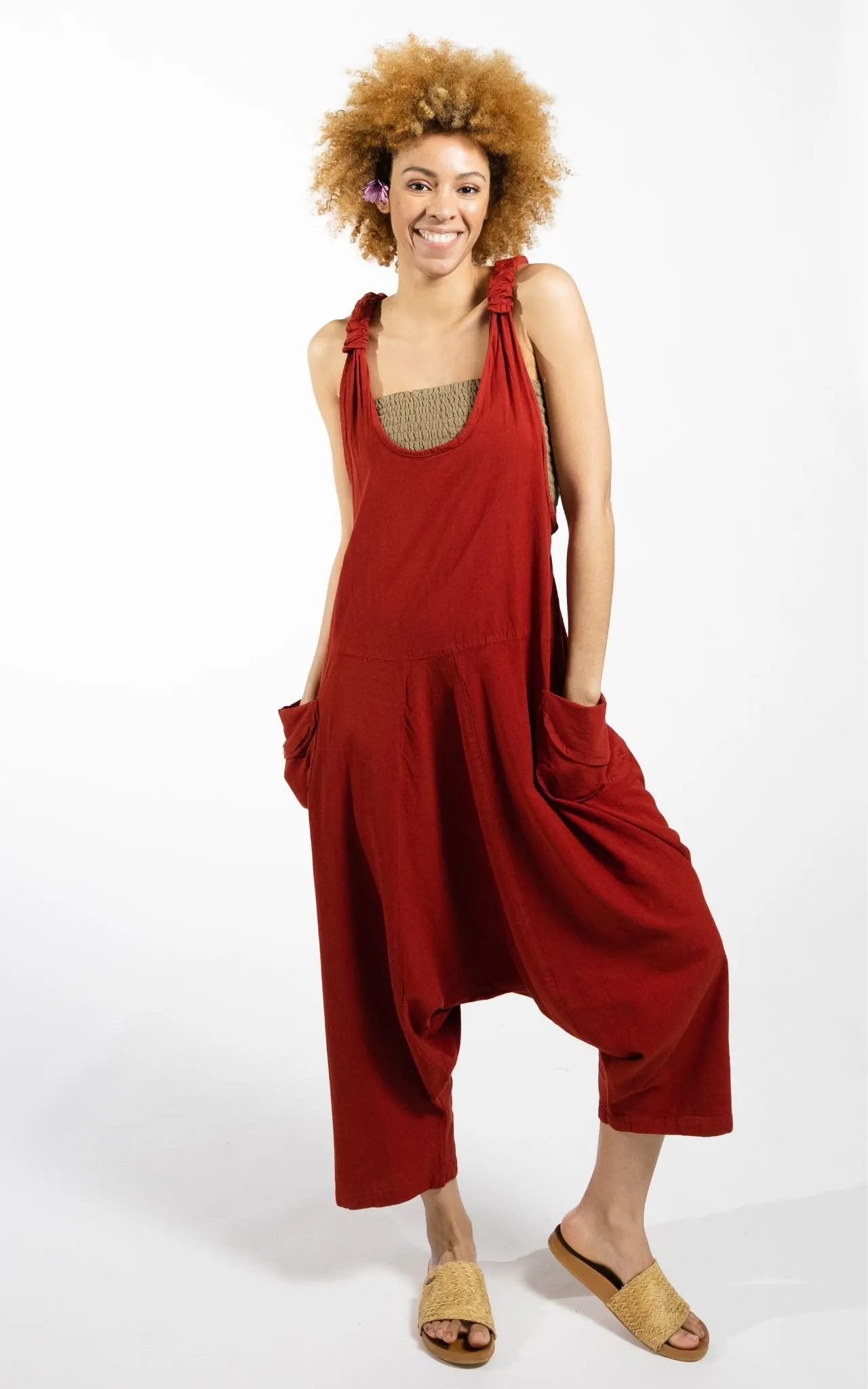 Bahini Overalls - Red