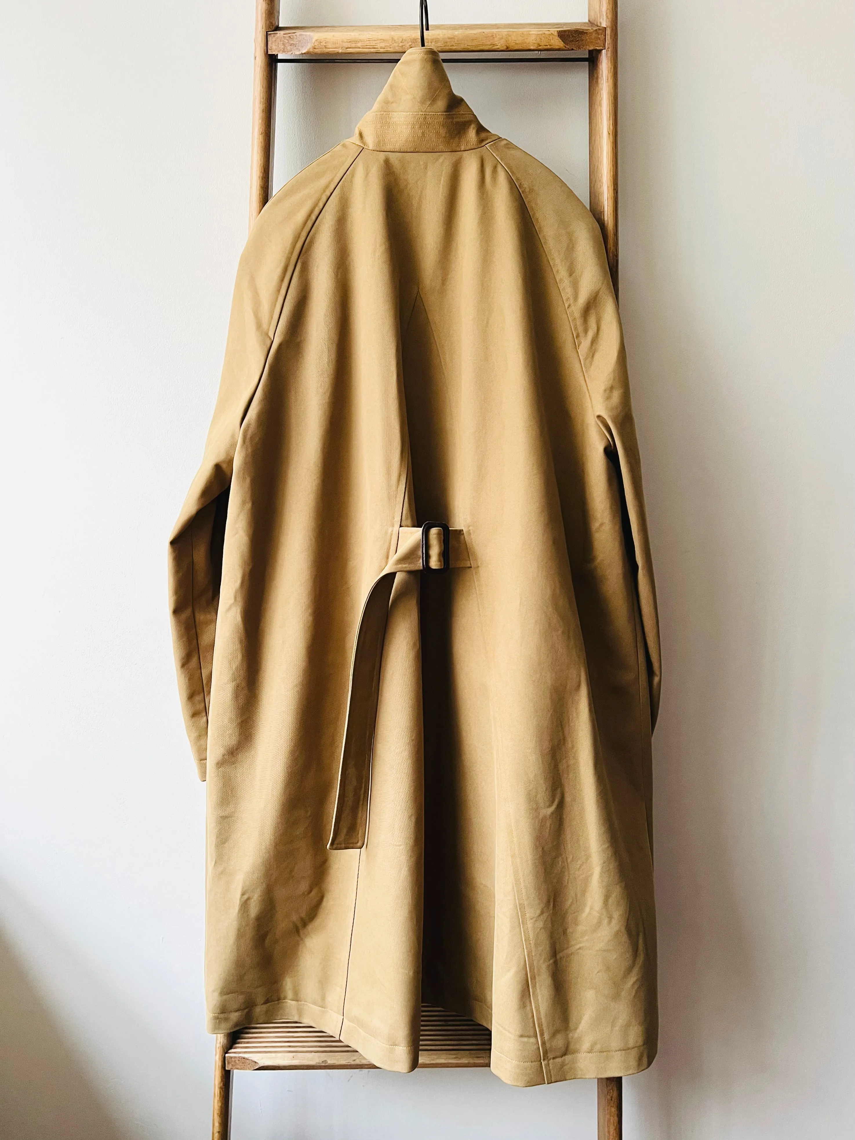 Balmacaan coat Cotton Drill / Khaki