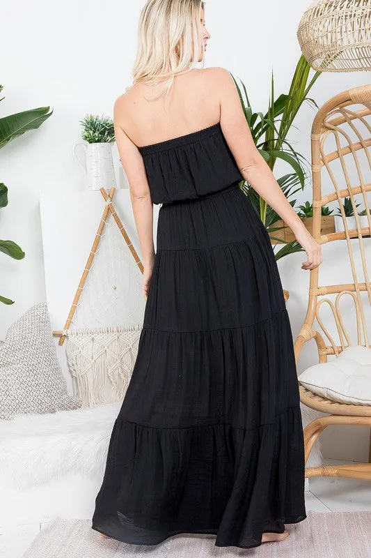 Black Flowy Maxi Dress