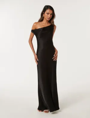 Blake Petite Tipped Shoulder Maxi Dress