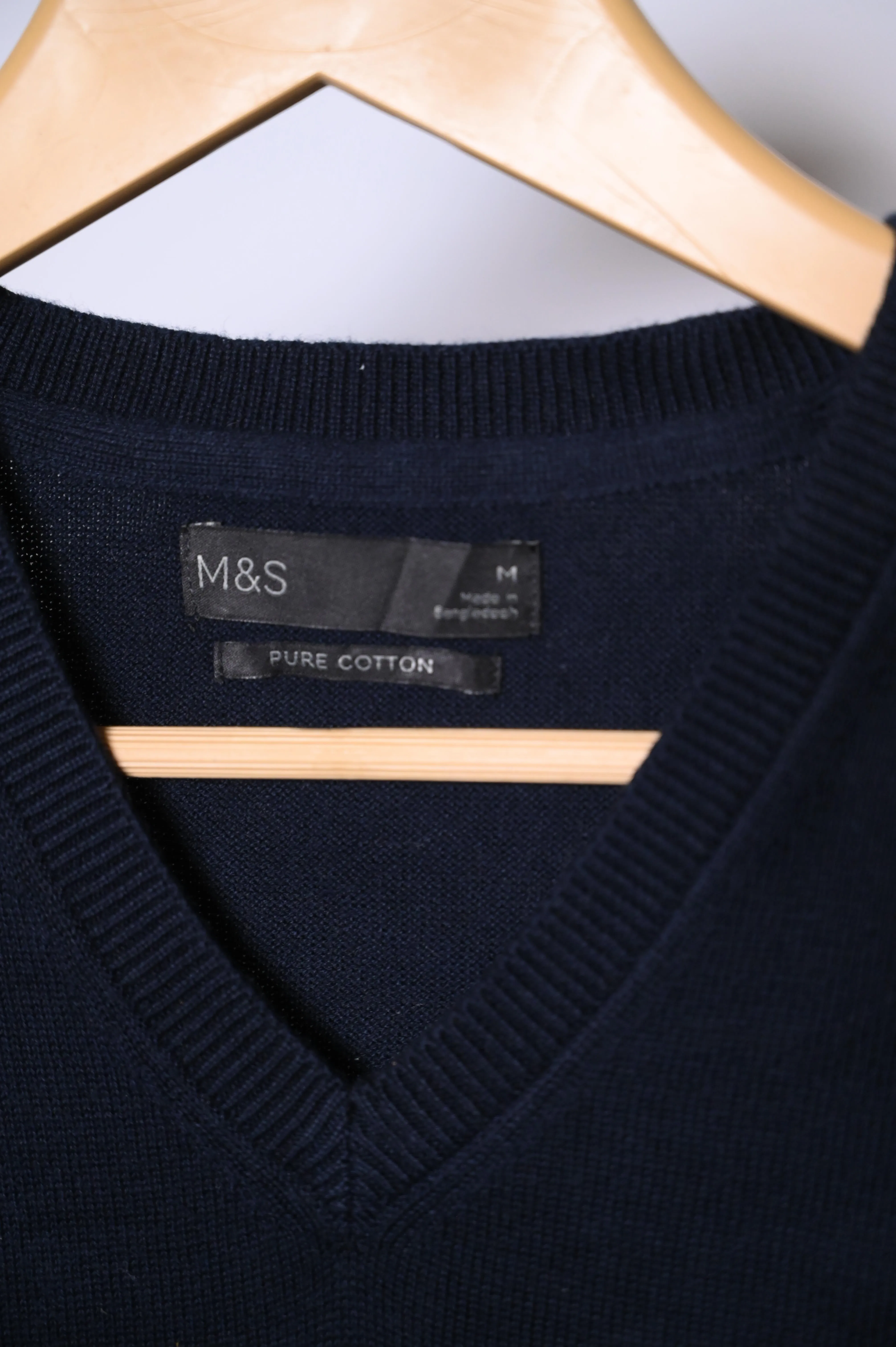 Blue M&S Medium Sweater (Cut Sleeves)