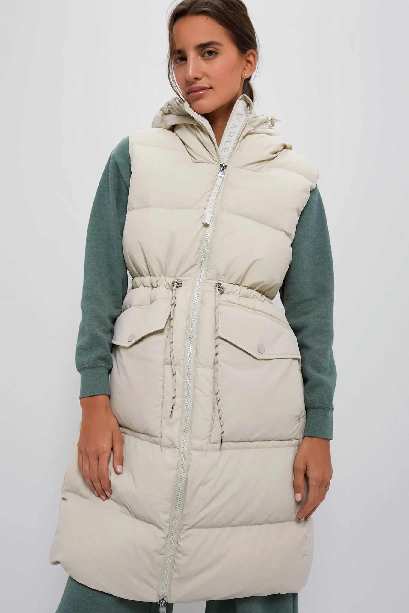 Bone White Irving Down Gilet