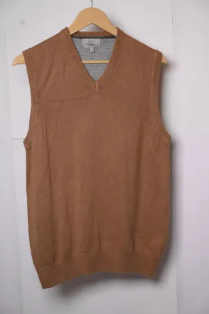 Brown M&S Small Sweater (Cut Sleeves)