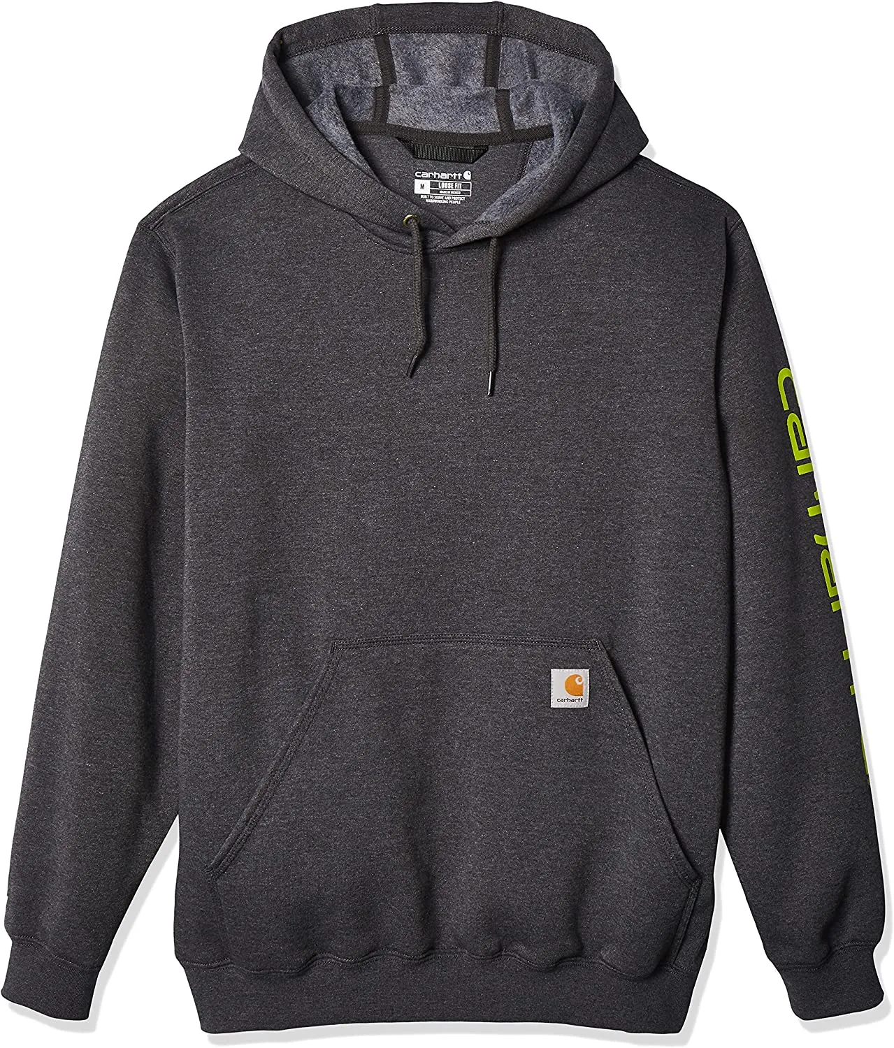 Carhartt Men's Midweight Sleeve Logo Hooded Sweatshirt