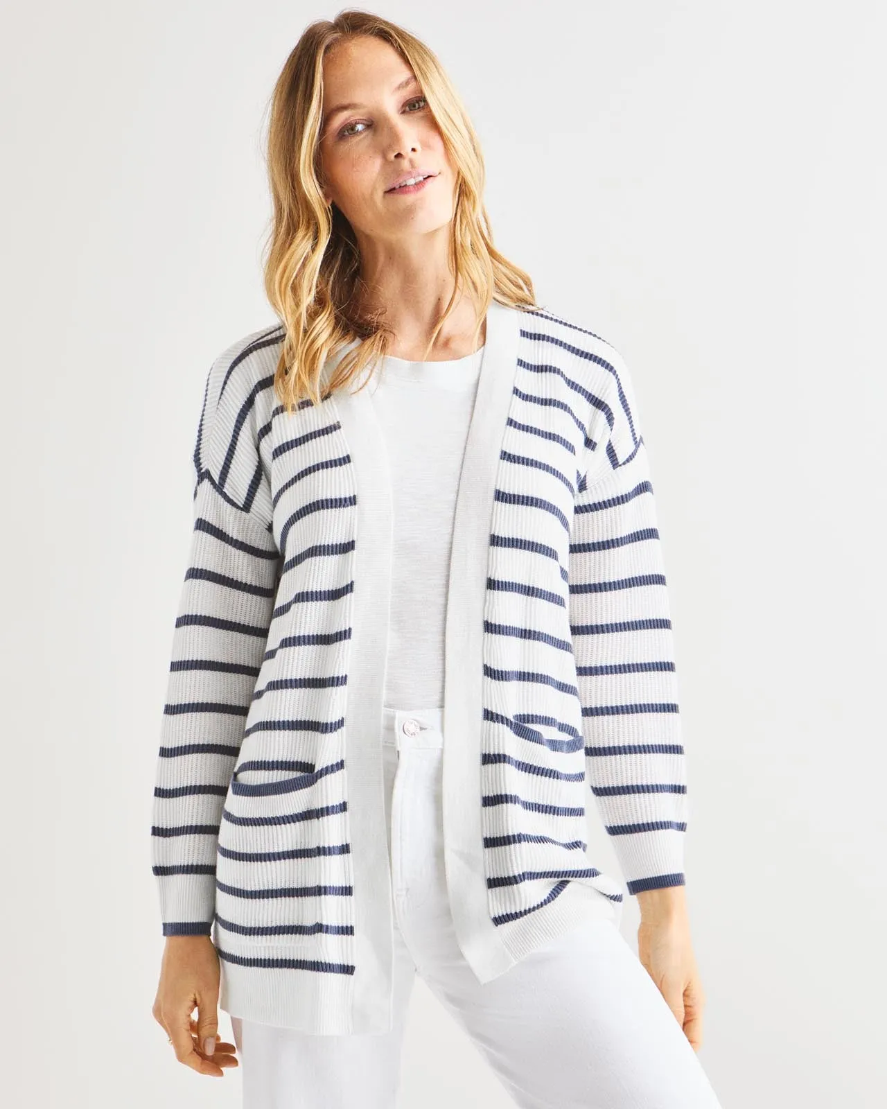 Cashblend Luna Stripe Cardigan