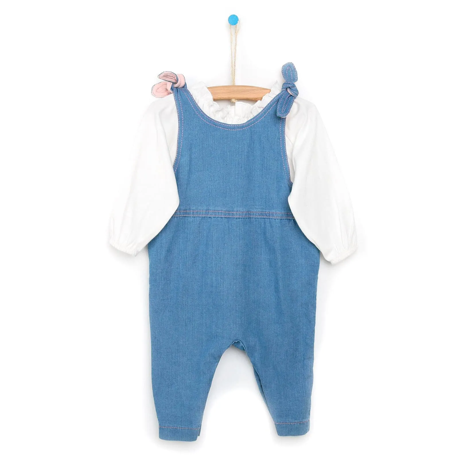 Cassiope Overall Shorts-Sweatshirt - Blue