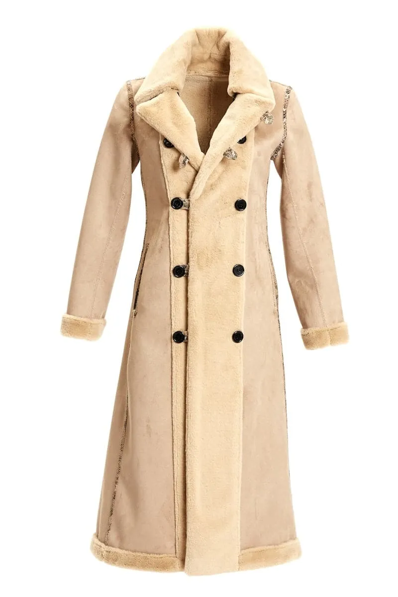 CATHERINE CAMEL AND PYTHON REVERSIBLE COAT