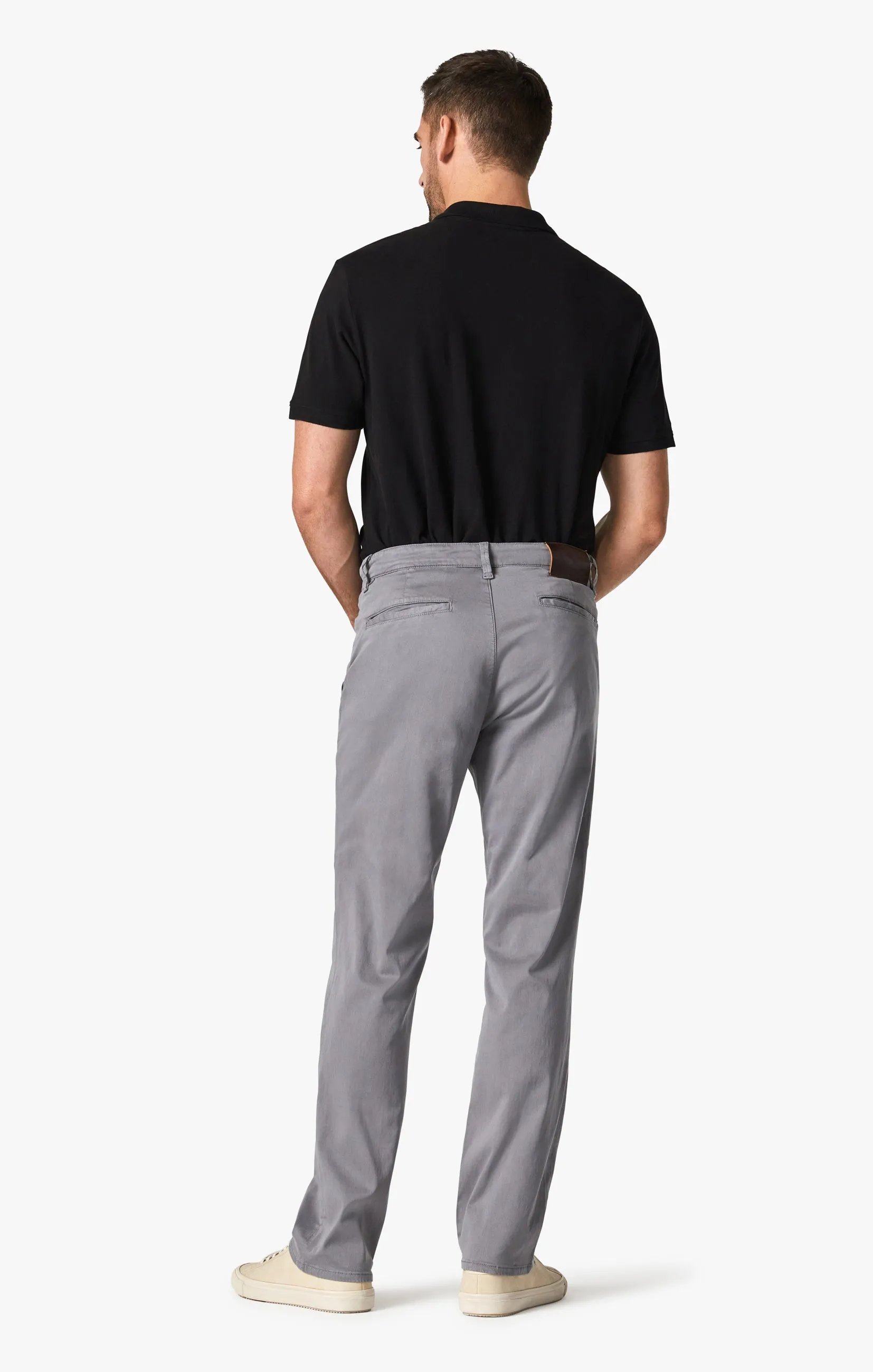 Charisma Relaxed Straight Chino Pants In Shark Twill