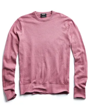 Cotton Crew Neck in Mauve