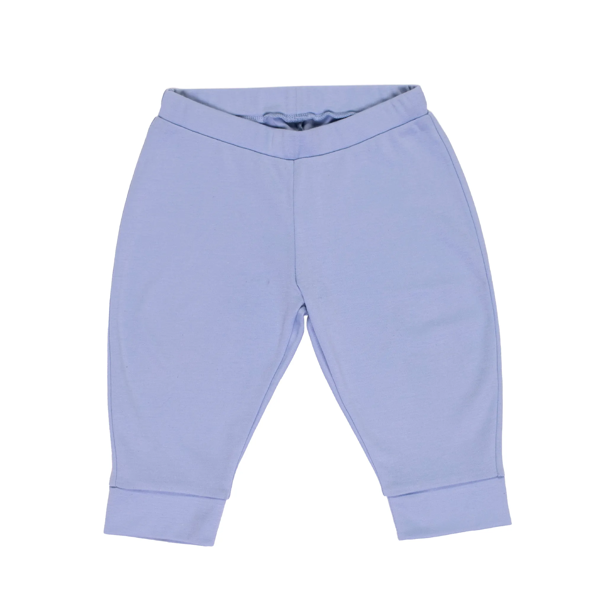 Cotton Jogger Pants in Chambray Blue