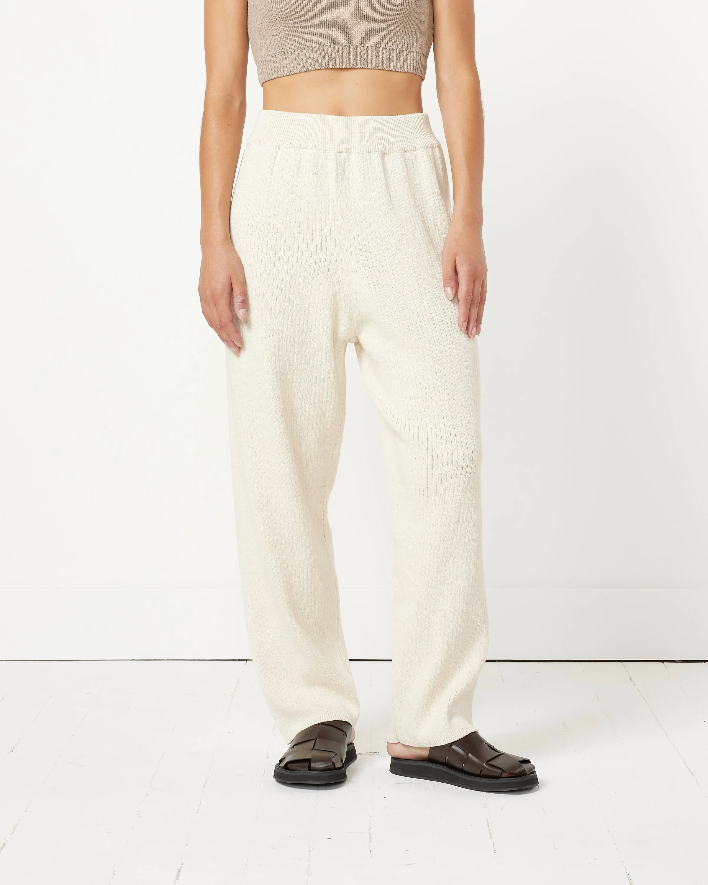 Cotton Pants in Natural