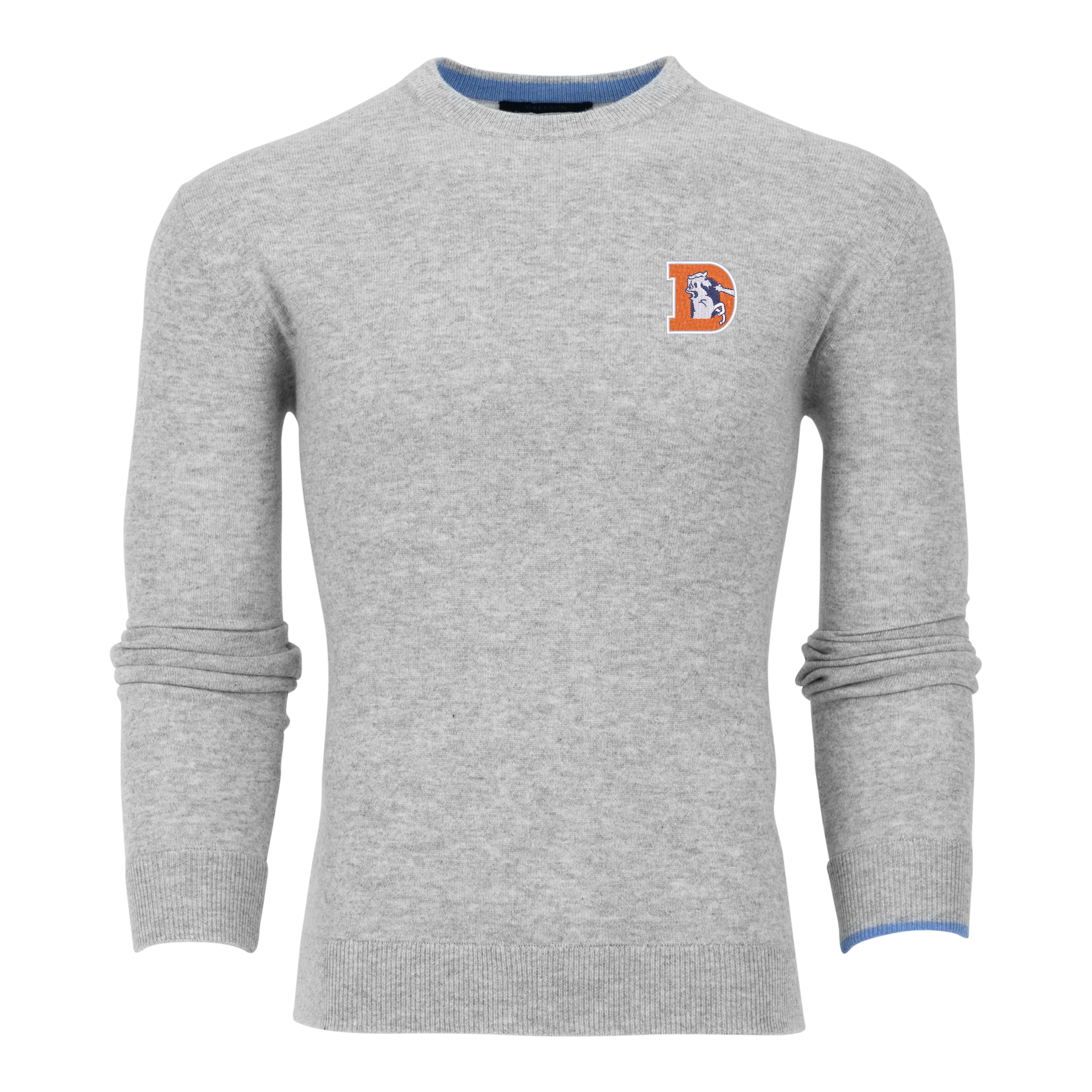 Denver Broncos Tomahawk Cashmere Crewneck Sweater