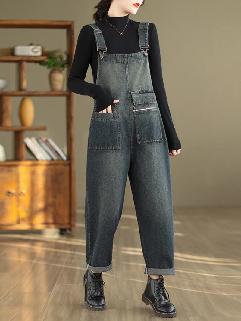 Do Make It a Denim Day Women's Overalls Dungarees