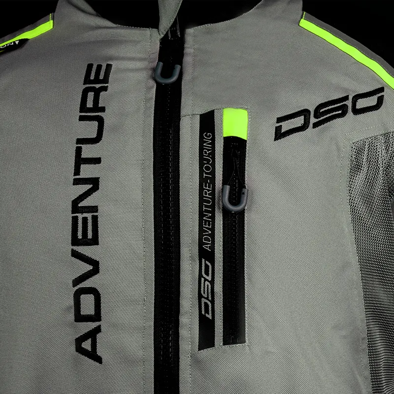 DSG Adv Riding Jacket Grey Black Yellow Flou