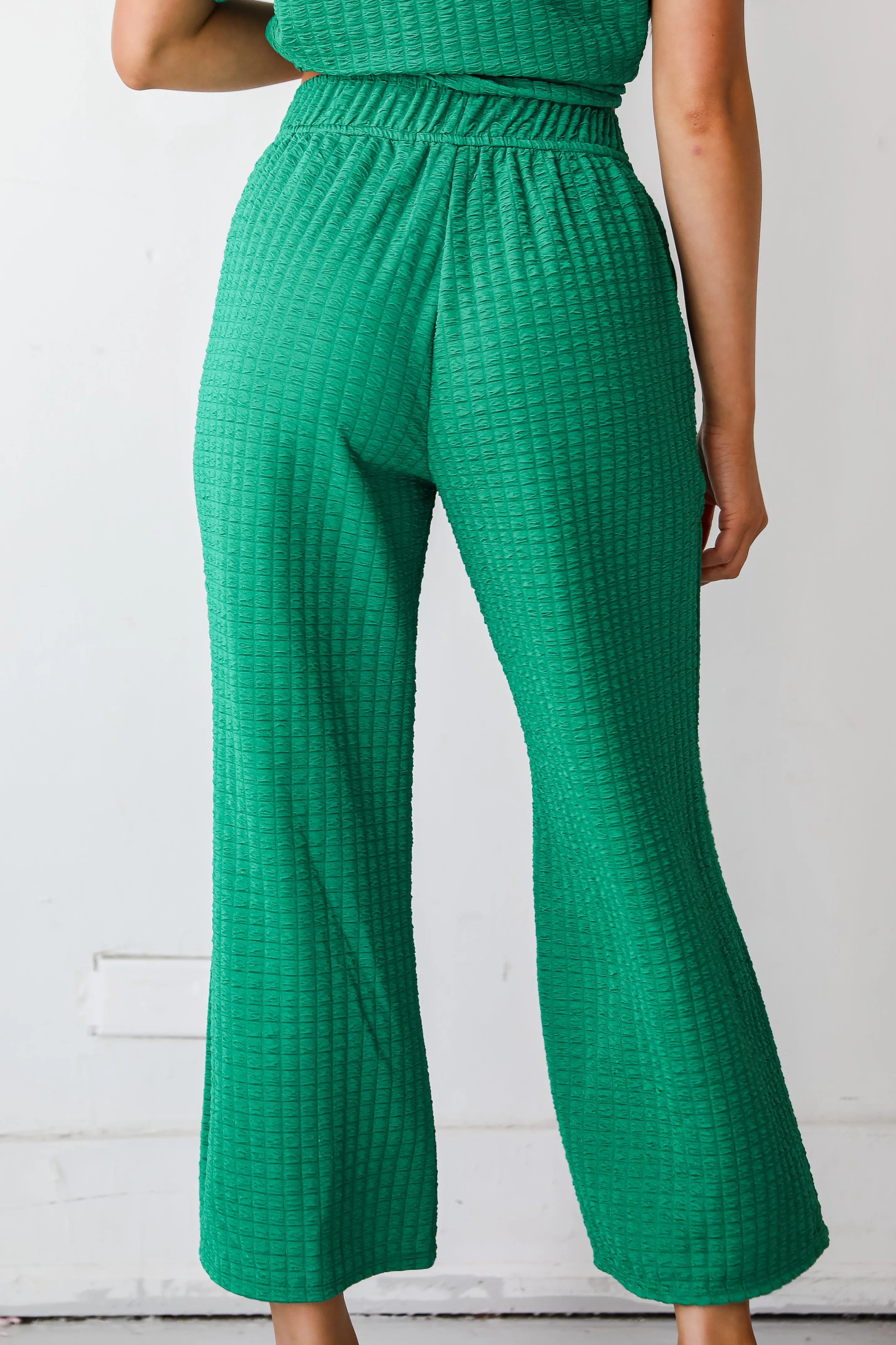 FINAL SALE - Sweet Surprise Textured Wide Leg Pants