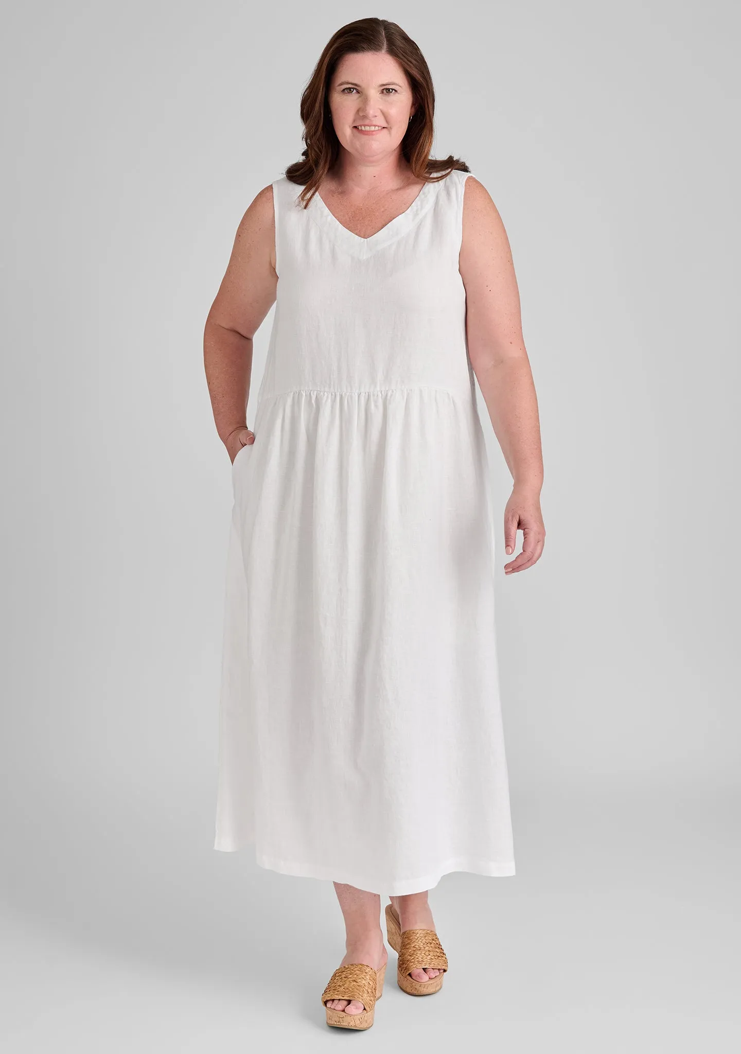 Flax-Full Dress - Linen Maxi Dress