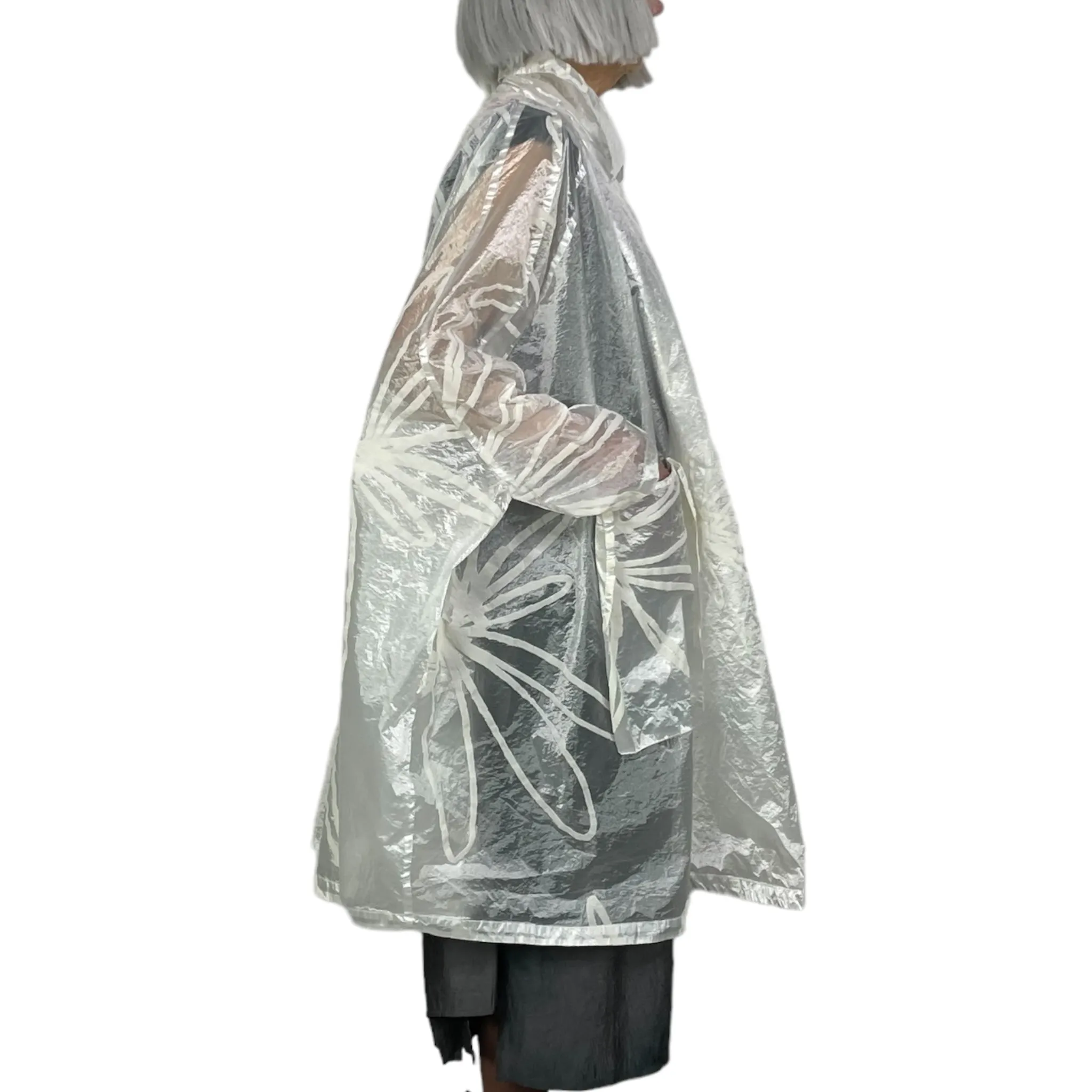 FLOCK PRINTED RAINCOAT