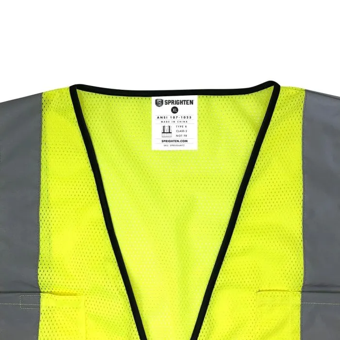 FREE SAMPLE: Safety Main Economy Vest, Hi-Vis Yellow, Limit 1