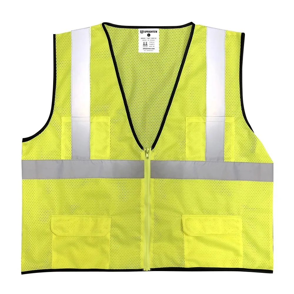 FREE SAMPLE: Safety Main Economy Vest, Hi-Vis Yellow, Limit 1