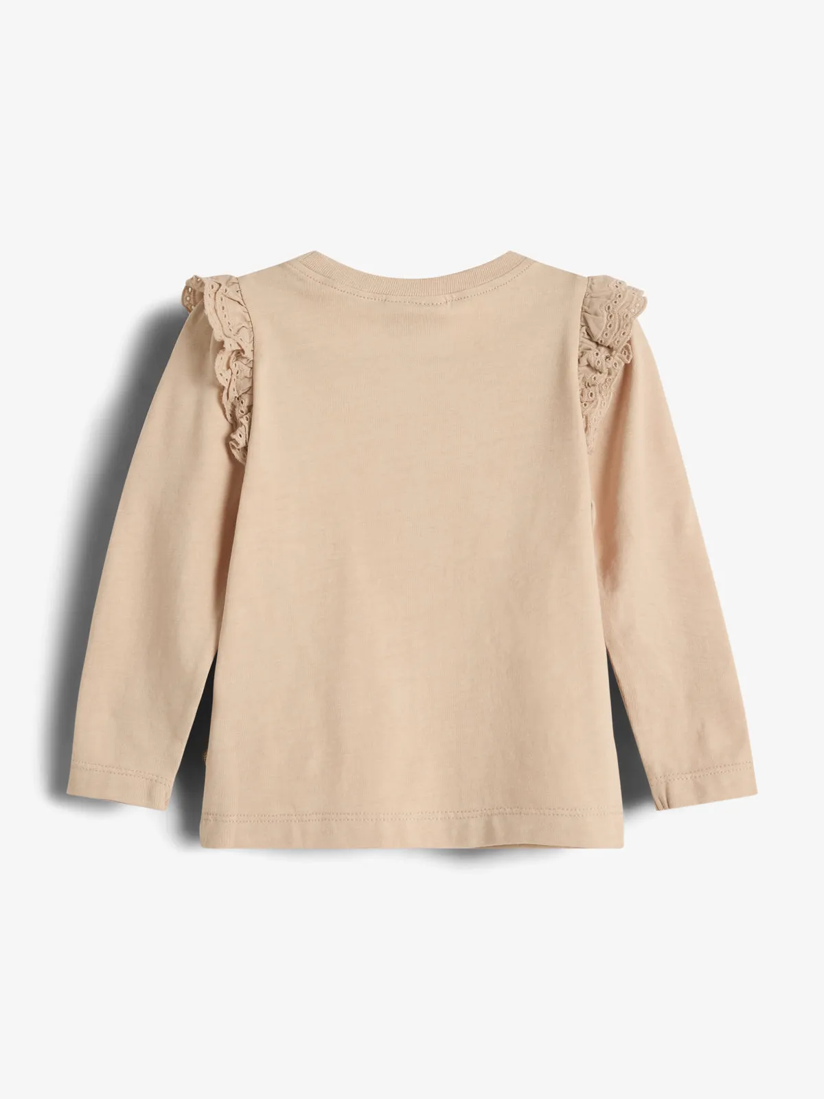 Frill Cap Jersey Blouse - Little - Moonlight