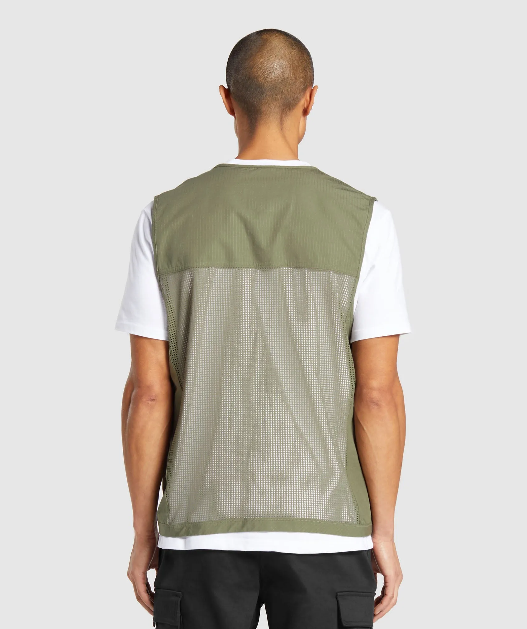 Gymshark Woven Gilet - Utility Green