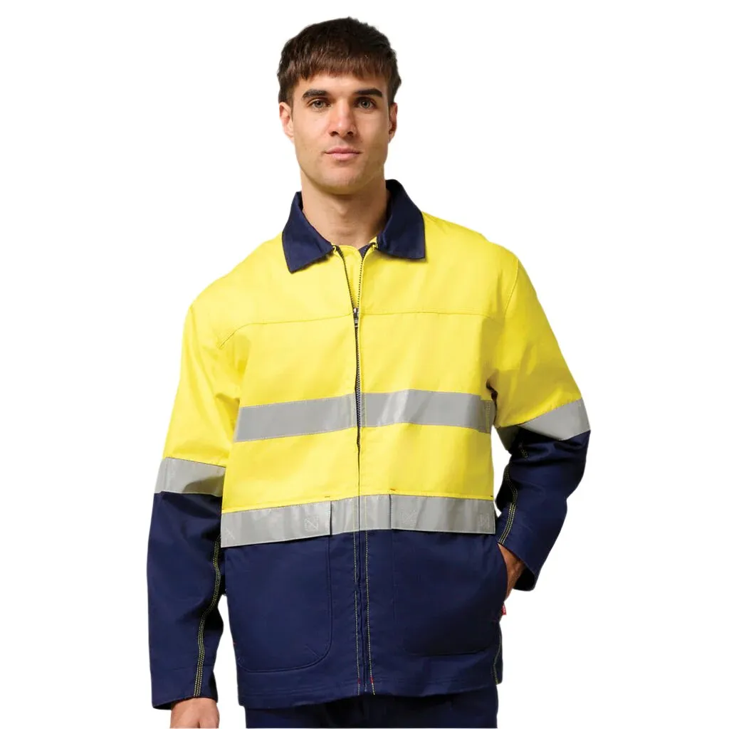 Hard Yakka Core Hi-vis 2 Tone Cotton Drill Taped Jacket (Y06545)