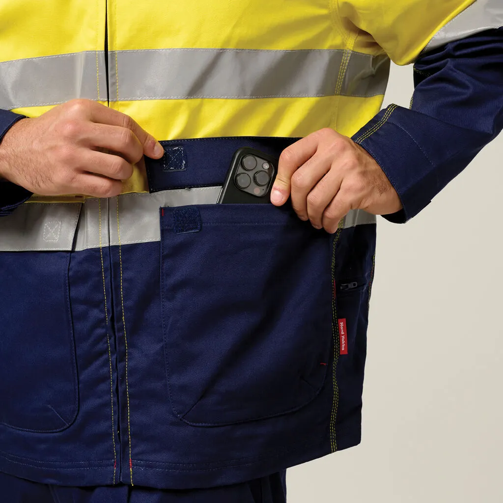 Hard Yakka Core Hi-vis 2 Tone Cotton Drill Taped Jacket (Y06545)