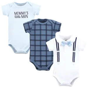 Hudson Baby Cotton Bodysuits, Mommys Little Man Polo