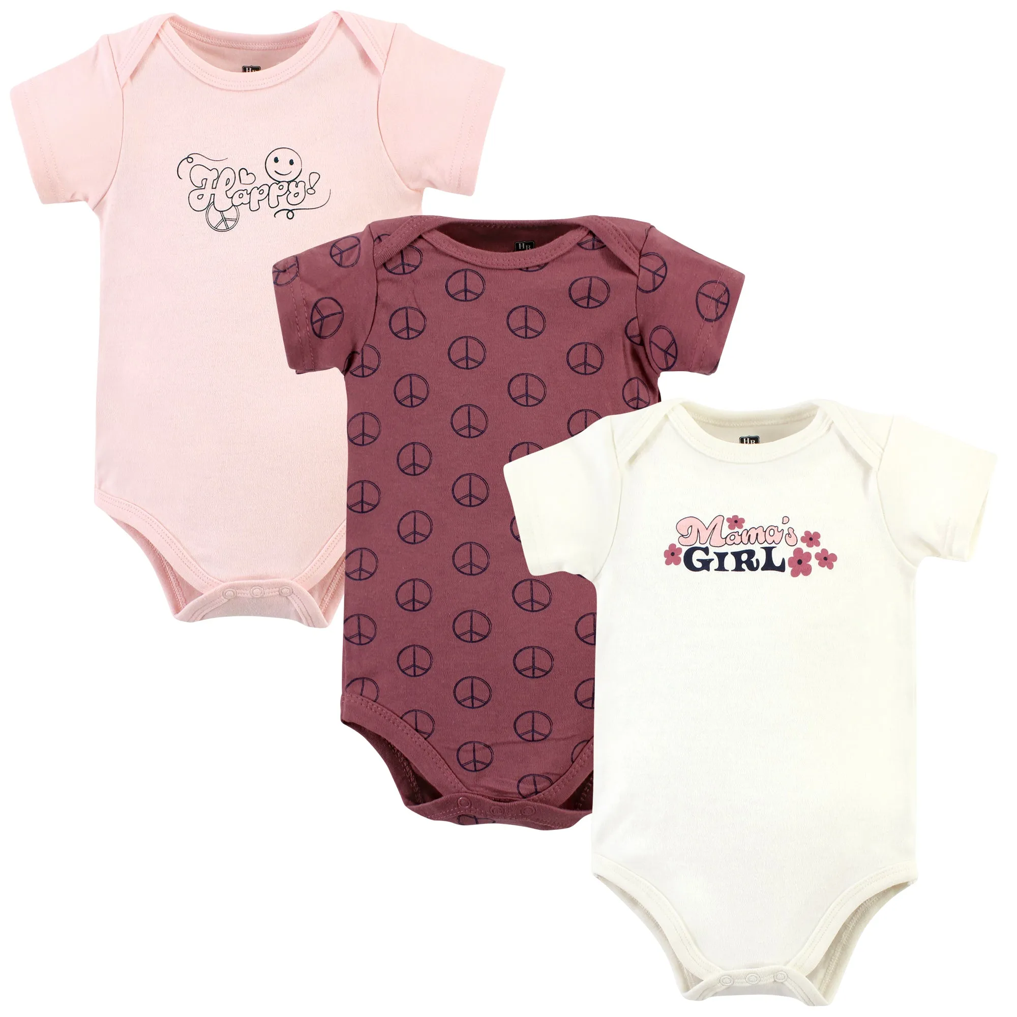 Hudson Baby Cotton Bodysuits, Retro Mamas Girl