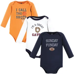 Hudson Baby Cotton Long-Sleeve Bodysuits, Fall Winter Sports