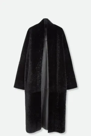 ISA LONG SHEARLING COAT