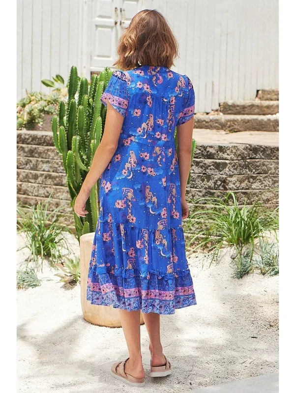 JAASE Soleil Print Nella Midi Dress