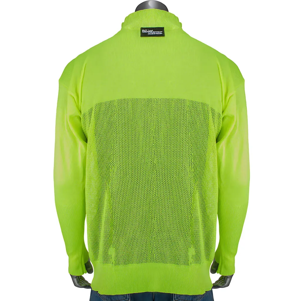 Kut Gard J645HV-2.5CM-TH-M ATA Blended Hi-Vis Cut Resistant Jacket with Thumb Holes