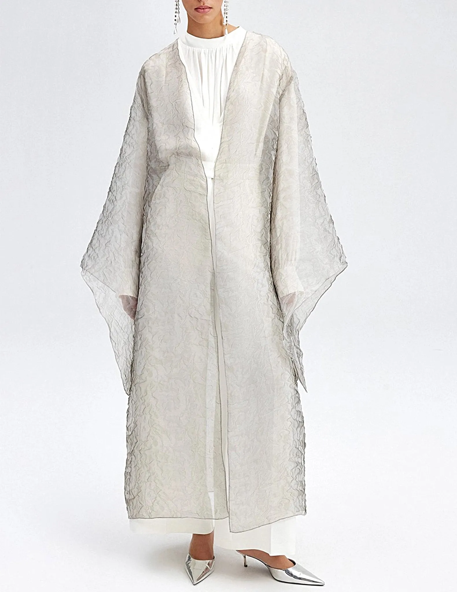 Lennon Sheer Organza Kimono