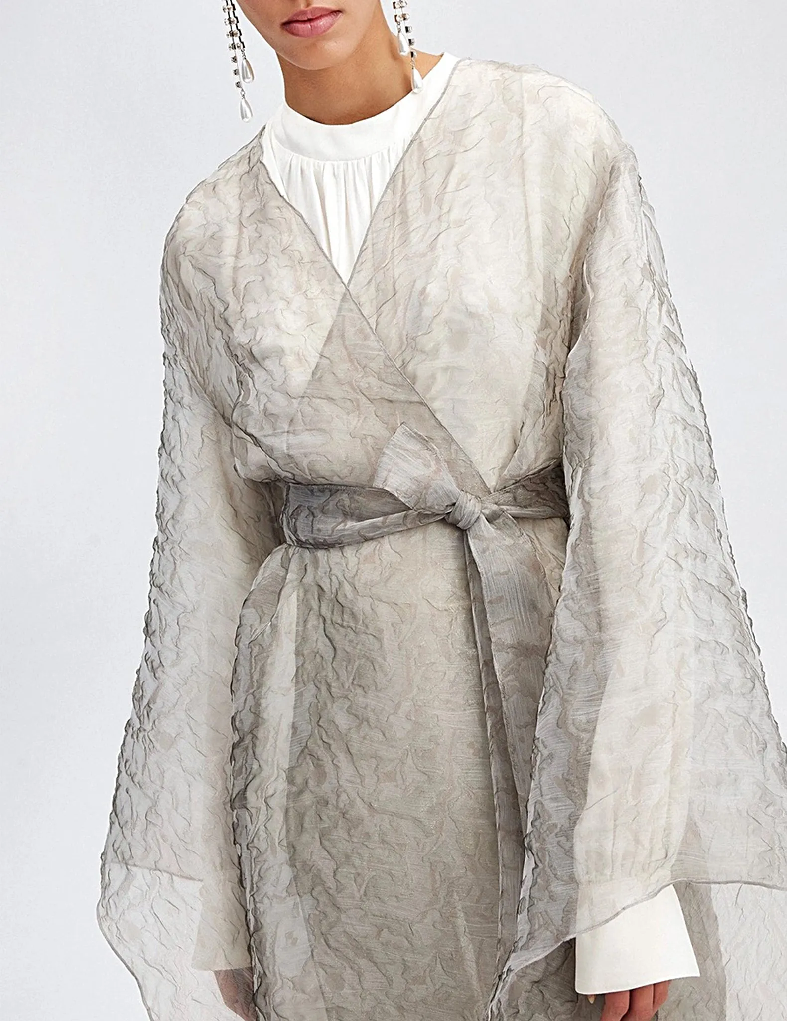 Lennon Sheer Organza Kimono