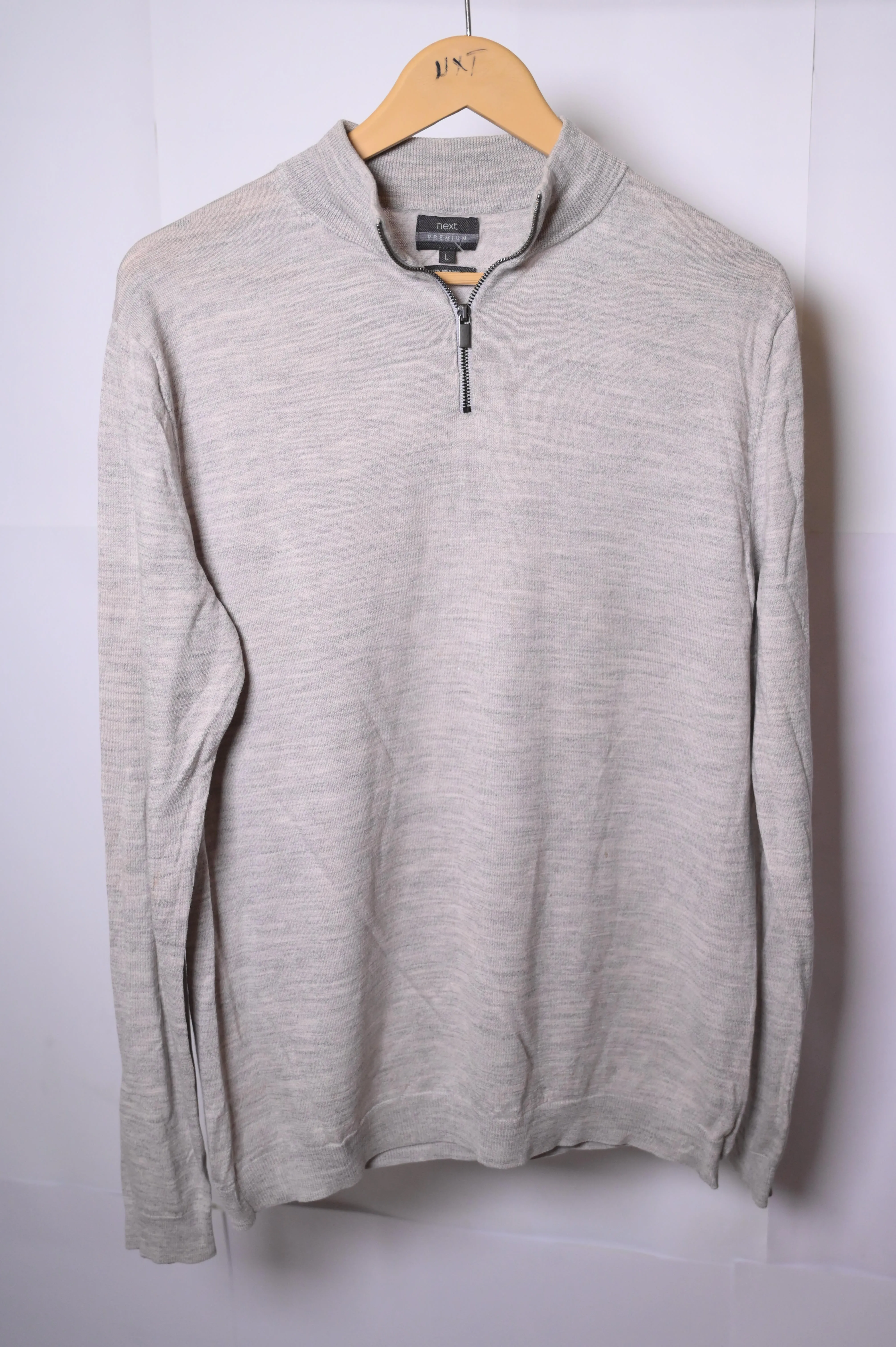 Light Grey Next Large Sweater (Zipper)