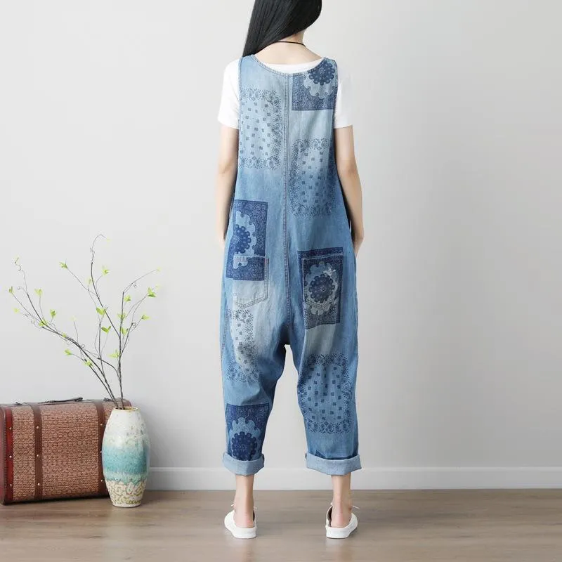 Mandala Denim Overall