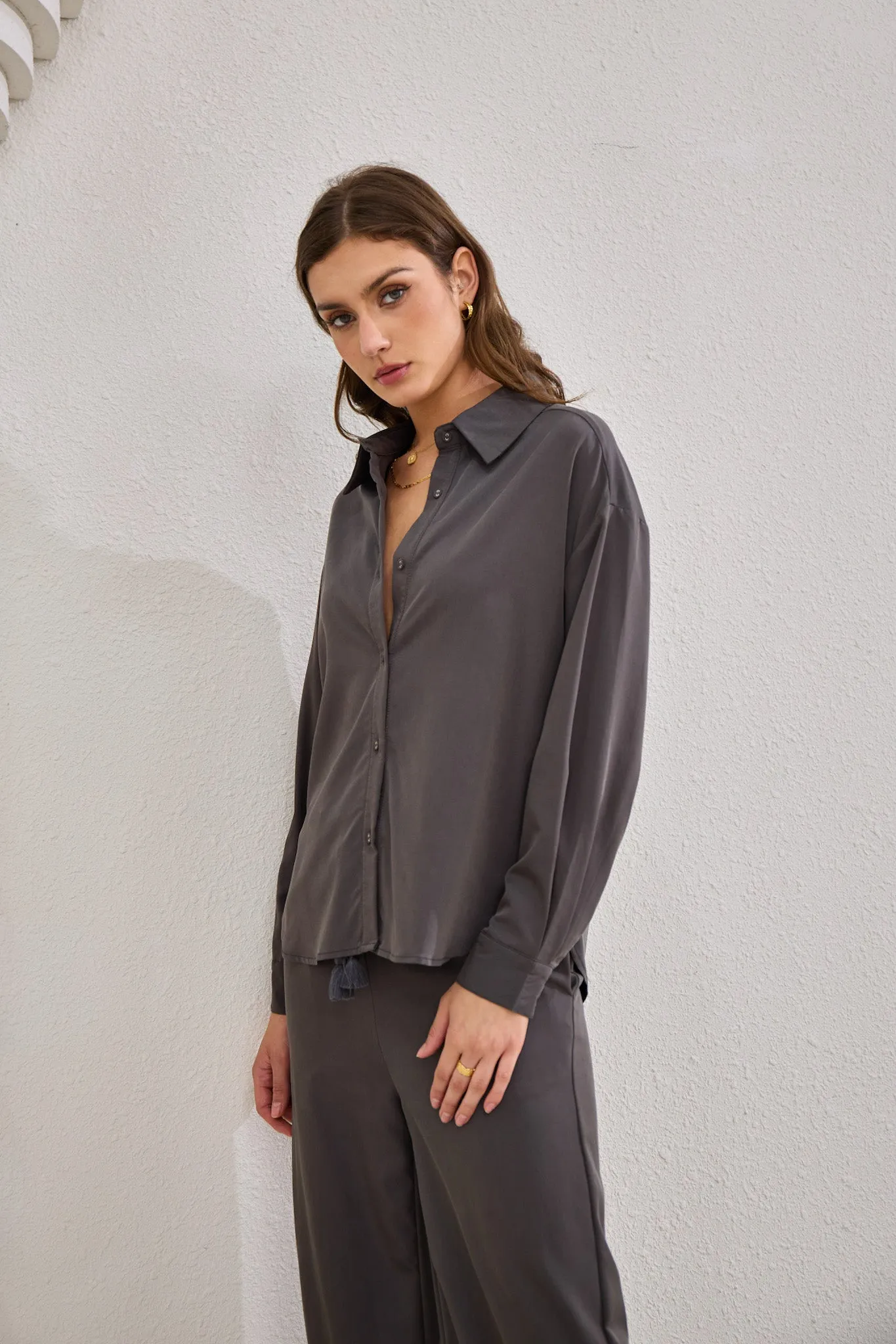 Page Charcoal Cupro Shirt