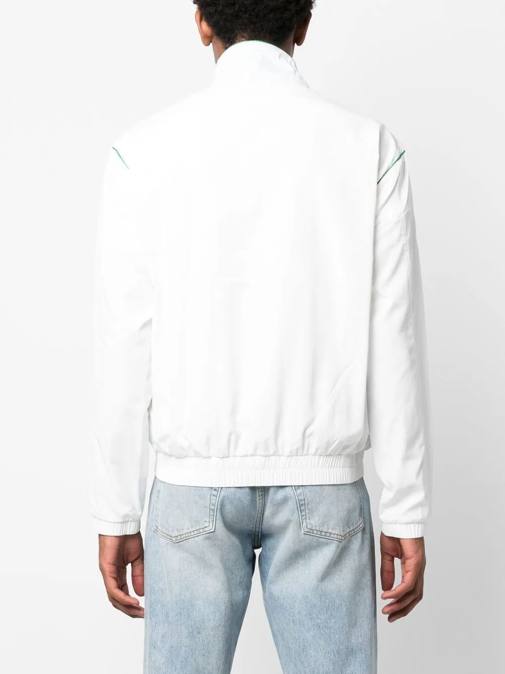 perforated panelled  track jacket