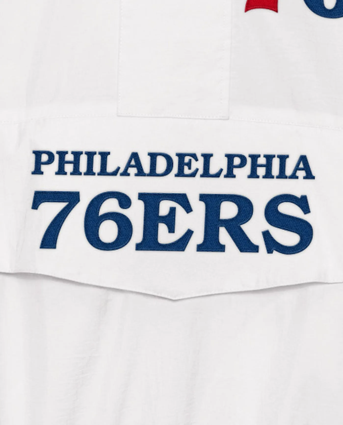 Philadelphia 76ers Home Team Half-Zip Jacket