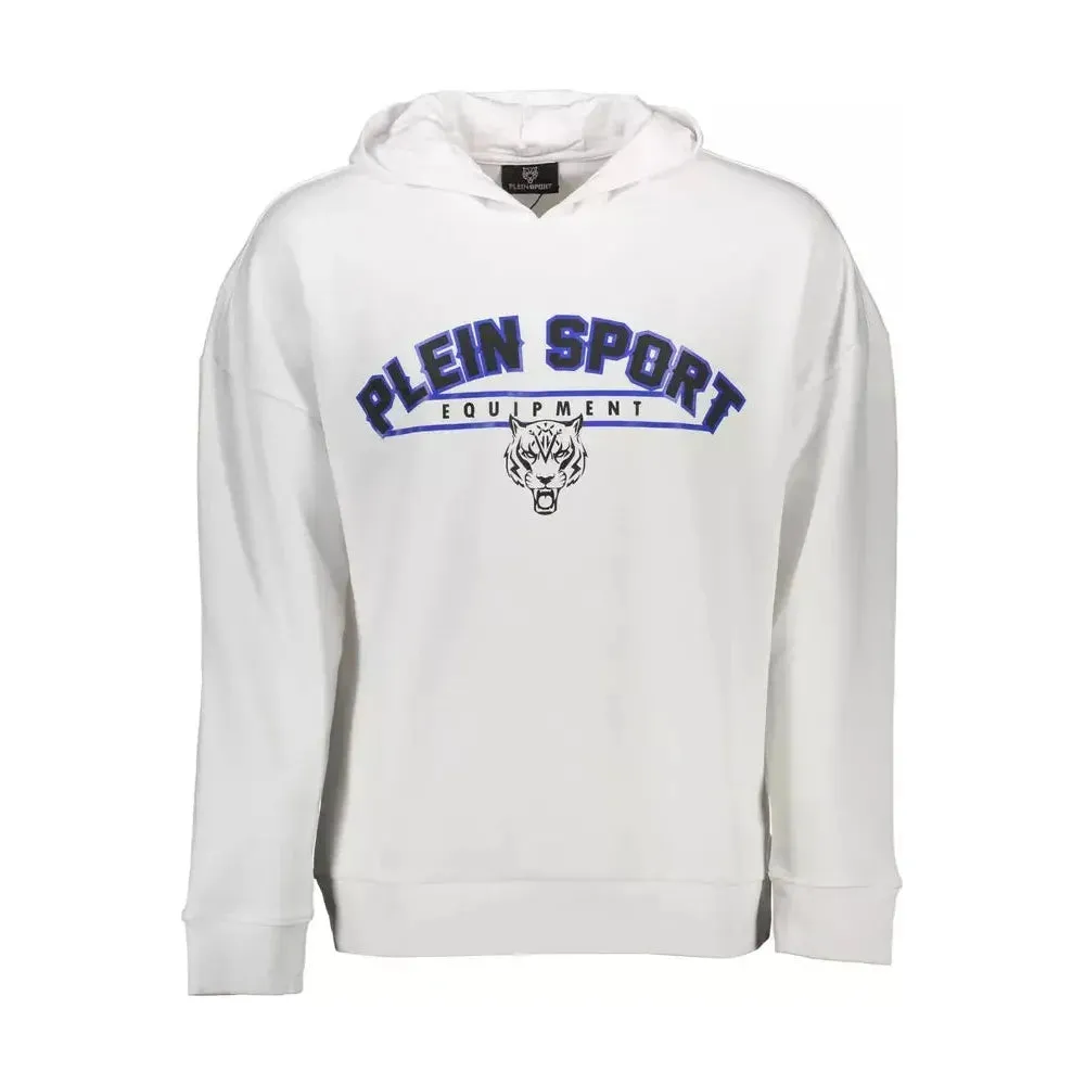 Plein Sport White Cotton Men Sweatshirt