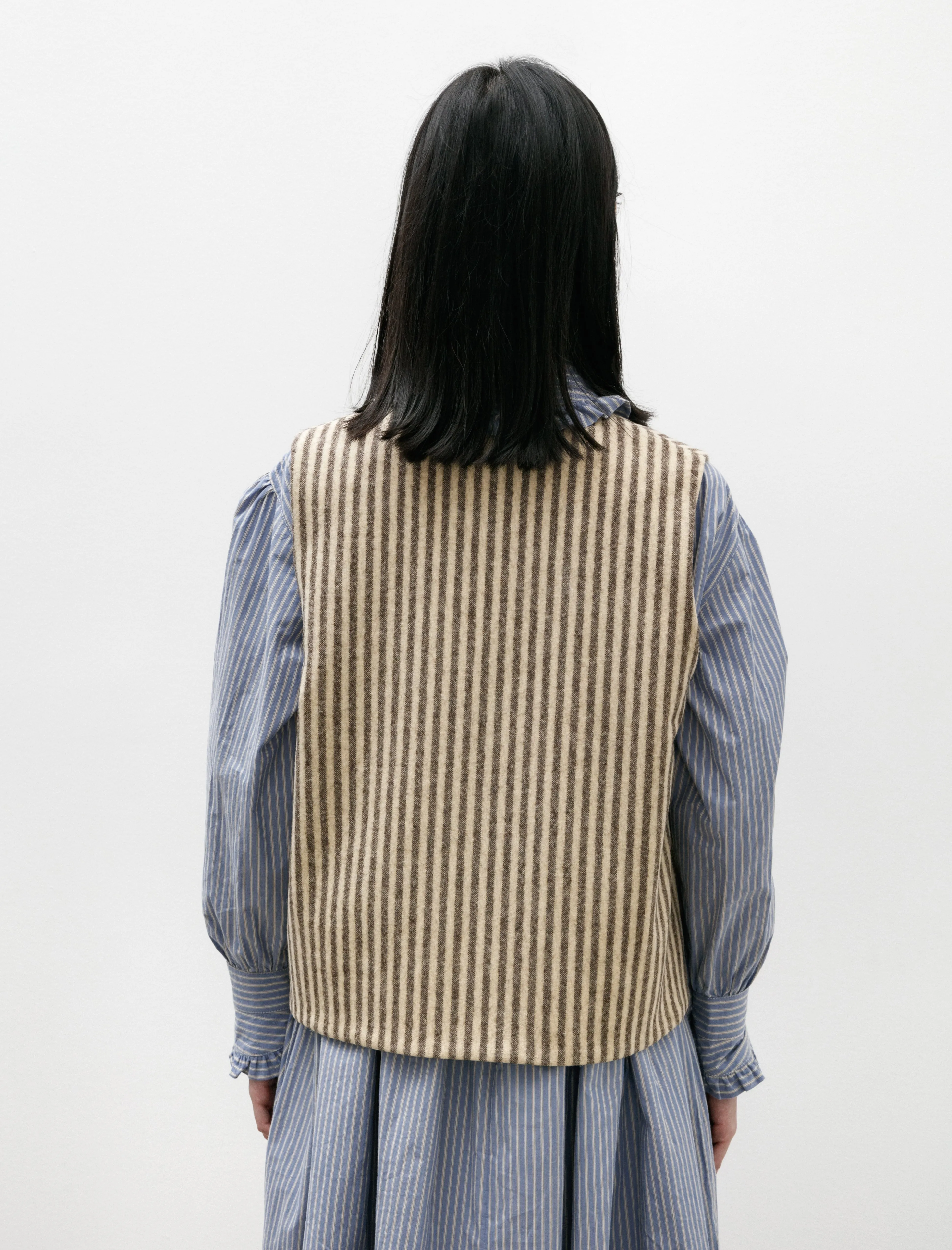 Portugese Striped Wool Imogen Vest