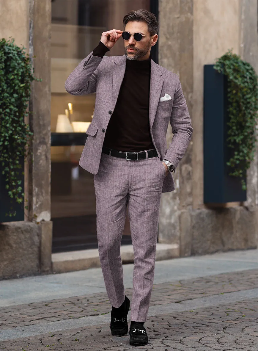 Stylbiella Spring Purple Linen Suit