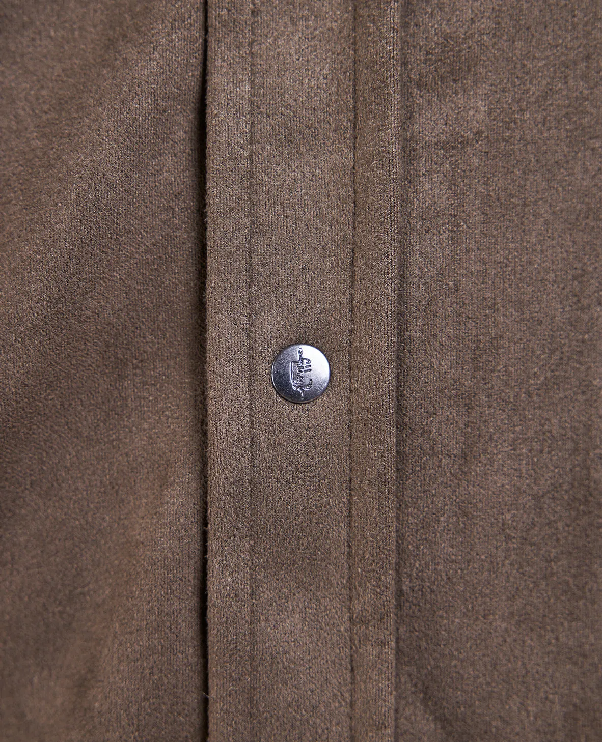 The Wyatt - Microsuede Shirt Jacket - Dark Olive