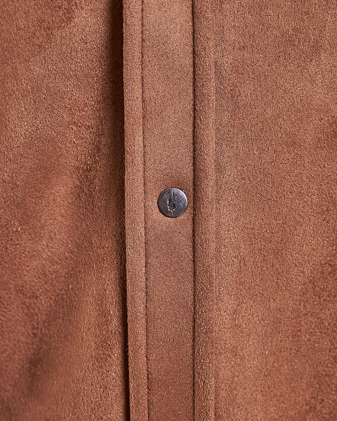 The Wyatt - Microsuede Shirt Jacket - Espresso